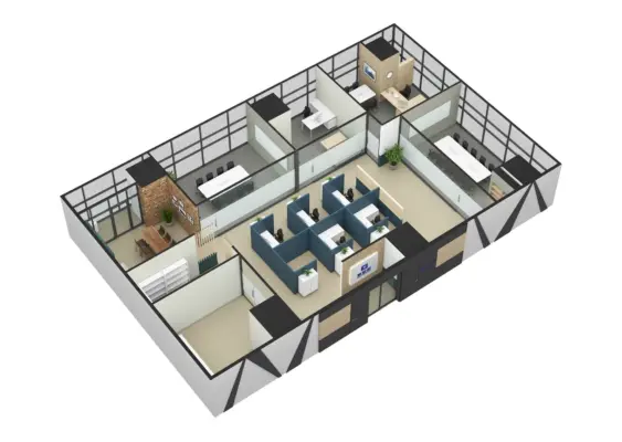 화성 동탄사무실인테리어 비즈타워 센테라IT타워 지식산업센터 50평 회사 공사